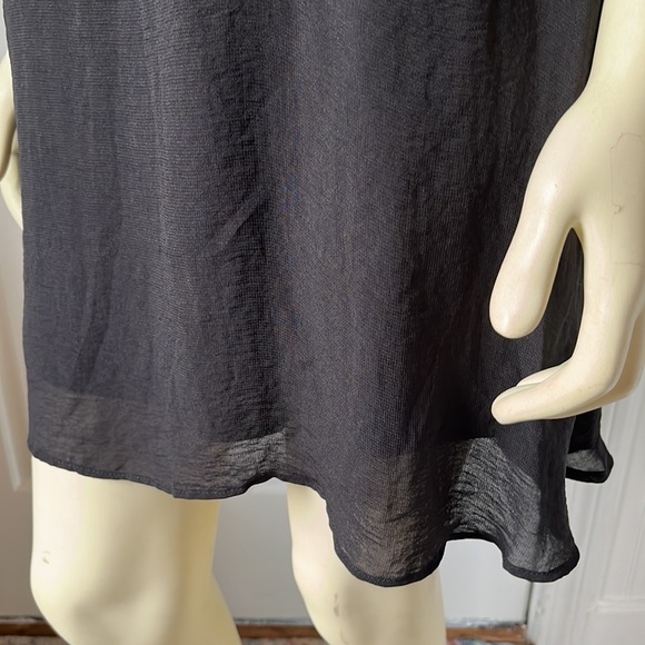 h&m Black Sheer Sleeves Tunic Shift Dress 14 - Picture 9 of 10